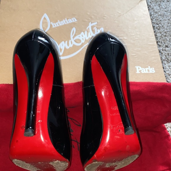 Argotik 120 Patent by Christian Louboutin, black in color size 38.5 - Picture 6 of 7